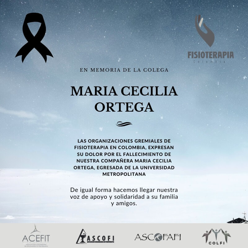 CONDOLENCIAS MARIA CECILIA ORTEGA